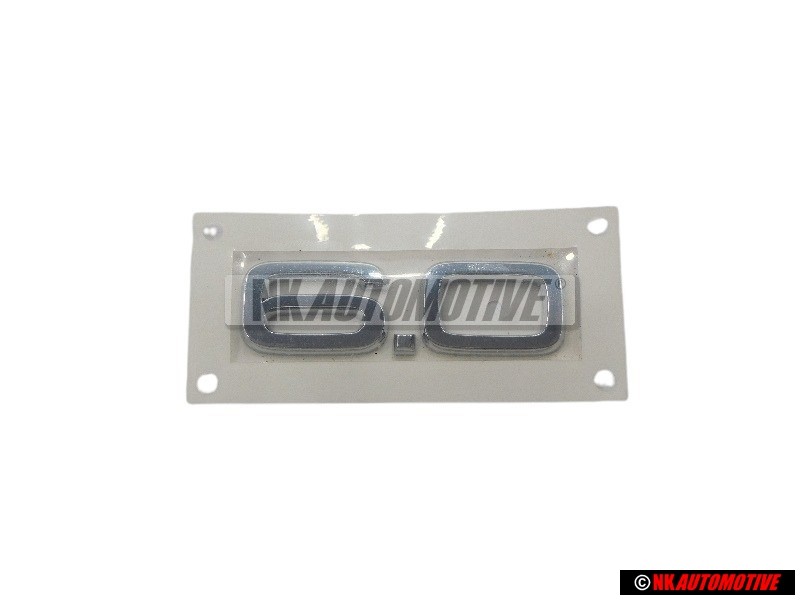 Audi Original 6.0 Trasero Rotulo Insignia Emblema Cromo - 4D0853743F 2ZZ