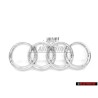 Audi Original Anillos Frente Simbolo Insignia Emblema Cromo - 4E0853605AA2ZZ