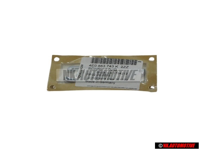 Audi Original 3.7 Trasero Rotulo Insignia Emblema Cromo - 4E0853743K 2ZZ