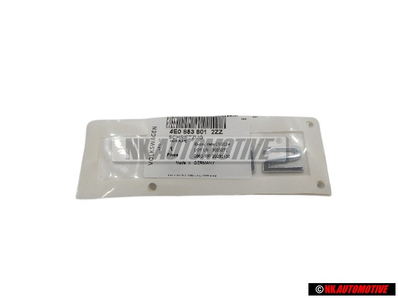 Audi Original W12 Trasero Rotulo Insignia Emblema Cromo - 4E0853601 2ZZ