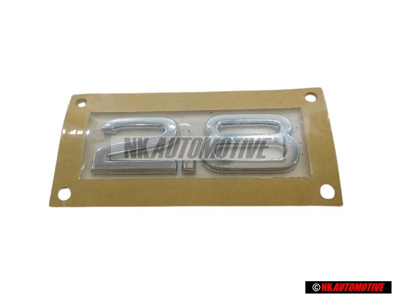 Audi Original 2.8 Trasero Rotulo Insignia Emblema Cromo - 4E0853743AB2ZZ