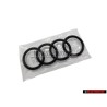 Audi Original Anillos Frente Simbolo Insignia Emblema Negro - 4N0853605 T94