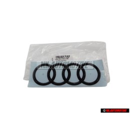 Audi Original Anillos Trasero Simbolo Insignia Emblema Negro - 4N0853742A T94