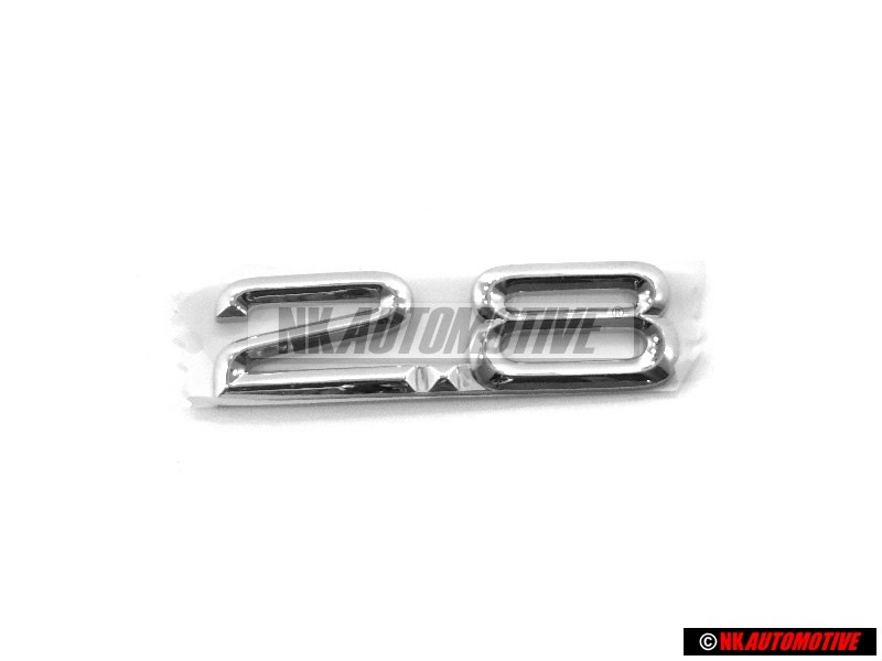 Audi Original 2.8 Trasero Rotulo Insignia Emblema Cromo - 4A5853743M 2ZZ