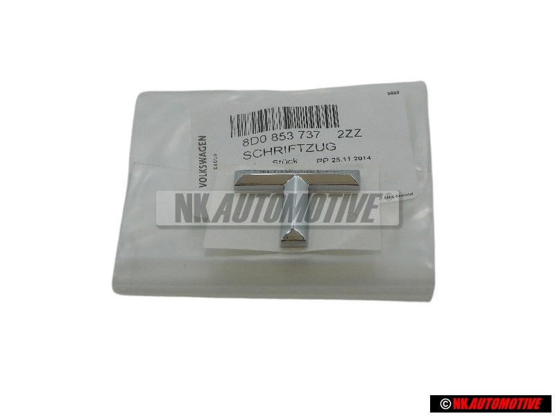 Audi Original T Trasero Rotulo Insignia Emblema Cromo - 8D0853737 2ZZ