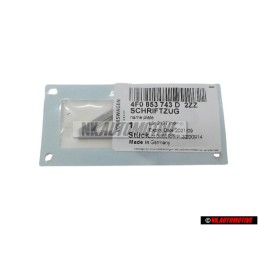 Audi Original 4.2 Trasero Rotulo Insignia Emblema Cromo - 4F0853743D 2ZZ