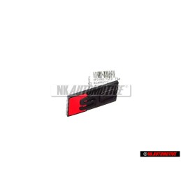 Audi Original S6 Frente Rotulo Insignia Emblema Negro Rojo - 4F0853736F T94
