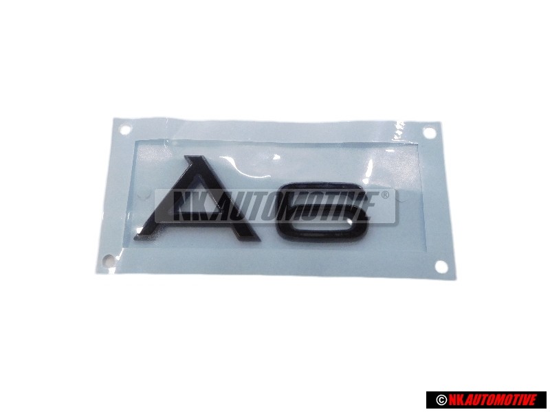 Audi Original A6 Trasero Rotulo Insignia Emblema Negro - 4F0853741B T94