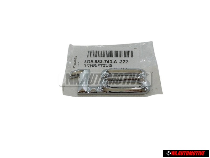 Audi Original 1.8 Trasero Rotulo Insignia Emblema Cromo - 8D5853743A 2ZZ