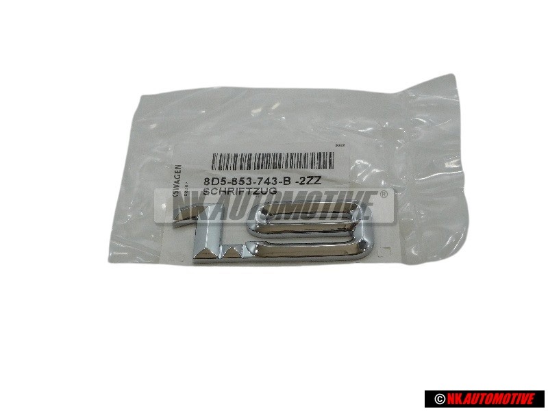 Audi Original 1.9 Trasero Rotulo Insignia Emblema Cromo - 8D5853743B 2ZZ