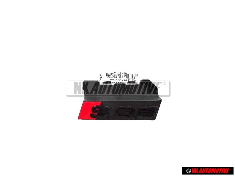 Audi Original SQ5 Frente Rotulo Insignia Emblema Negro Rojo - 80A853736E T94