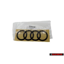 Audi Original Anillos Trasero Simbolo Insignia Emblema Negro - 8Y4853742A T94