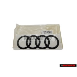 Audi Original Anillos Trasero Simbolo Insignia Emblema Negro - 8Y5853742A T94