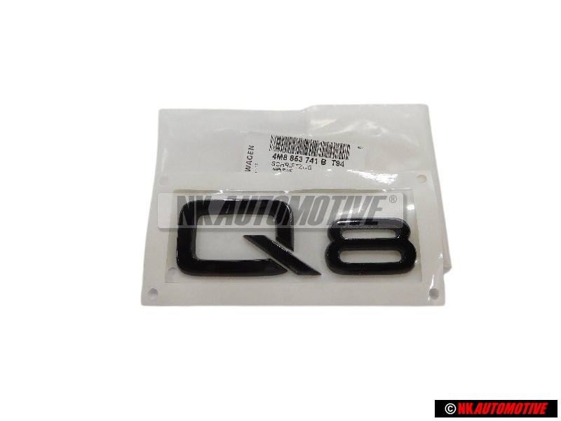 Audi Original Q8 Trasero Rotulo Insignia Emblema Negro - 4M8853741B T94