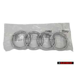 Audi Original Anillos Frente Simbolo Insignia Emblema Cromo - 4L0853601 2ZZ