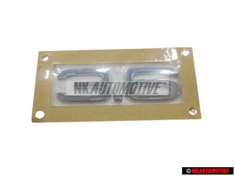 Audi Original 3.6 Trasero Rotulo Insignia Emblema Cromo - 4L0853743A 2ZZ
