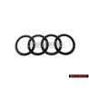 Audi Original Anillos Frente Simbolo Insignia Emblema Negro - 80A853605C T94