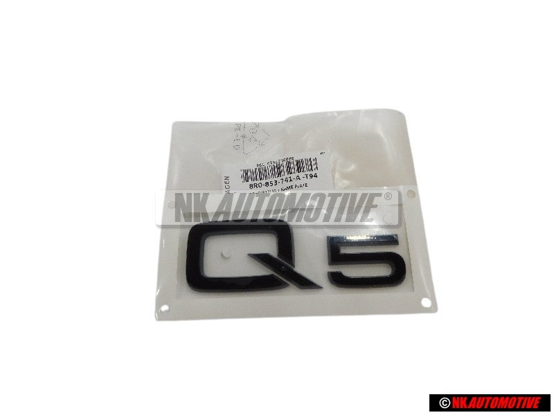 Audi Original Q5 Trasero Rotulo Insignia Emblema Negro - 8R0853741A T94