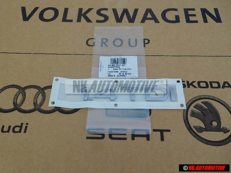 Audi Original 1.4 TDI Trasero Rotulo Insignia Emblema Cromo - 8Z0853743D 2ZZ