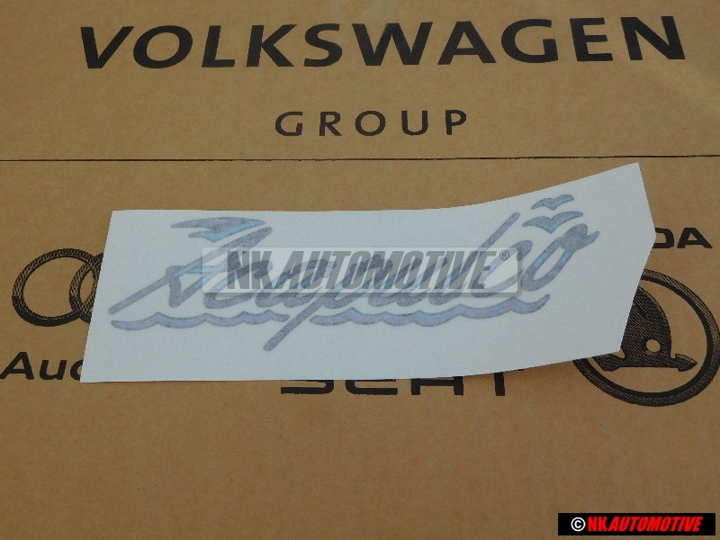 VW Original Rotulo Autoadhesivo Gris/Azul/Violeta - 155853687S F80