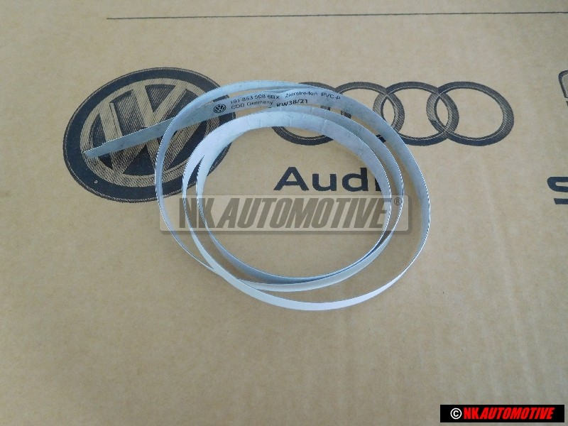VW Original Cintas Adorno P. Guardabarros Negro Satinado - 191853508 6BX