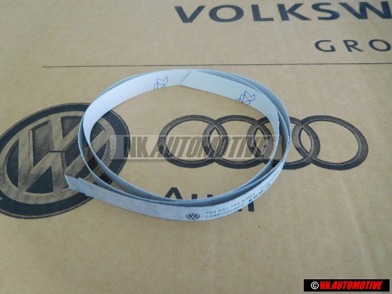 VW Original Cintas Adorno P. Puerta Negro Satinado - 193853754A 6BX