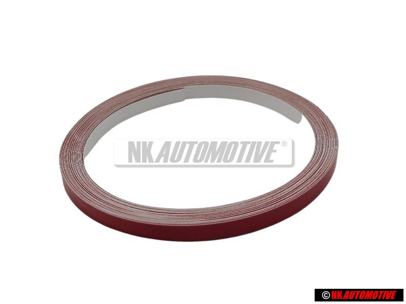 VW Original Cintas Adorno P. Parachoques Rojo - 1H0807243 3ZR