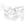 VW Original Junta P. Cristal Puerta Fijo - 251837625