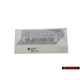 VW Original Rotulo Autoadhesivo Negro/Cromo/Rojo/Azul - 255853689S CHY
