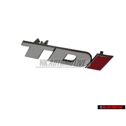 VW Original TDI Frente Rotulo Insignia Emblema Cromo Rojo - 2D0853679B EQW