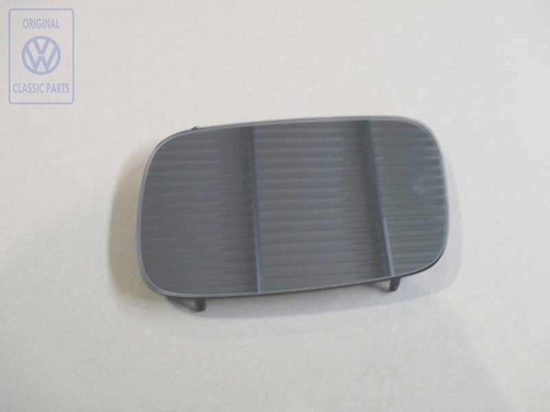VW Original Cristal Espejo (Plano) Con Placa Soporte - 357857521B