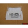 VW Original 1.8 Trasero Rotulo Insignia Emblema Cromo - 3B0853675 739