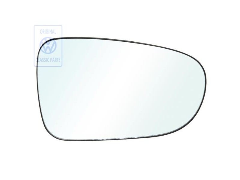 VW Original Cristal Espejo (Convexo) Con Placa Soporte - 7M0857522