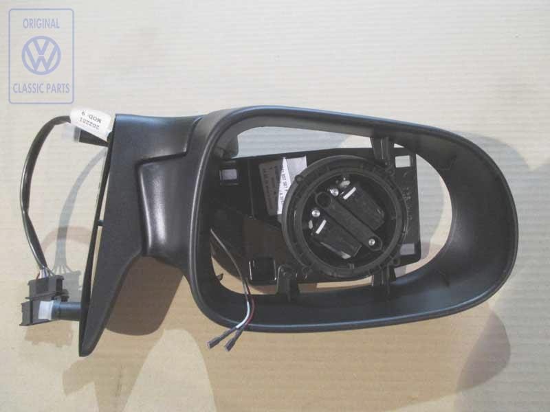 VW Original Caja De Espejo Exterior Negro Satinado - 7M1857507F 01C
