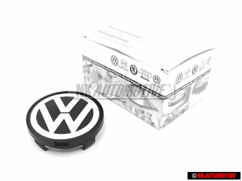 VW Original Tapacubos Colores Cromados/Negro - 7D0601165 BXF