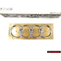 Audi Original Anillos Trasero Simbolo Insignia Emblema Cromo - 441853742 2ZZ