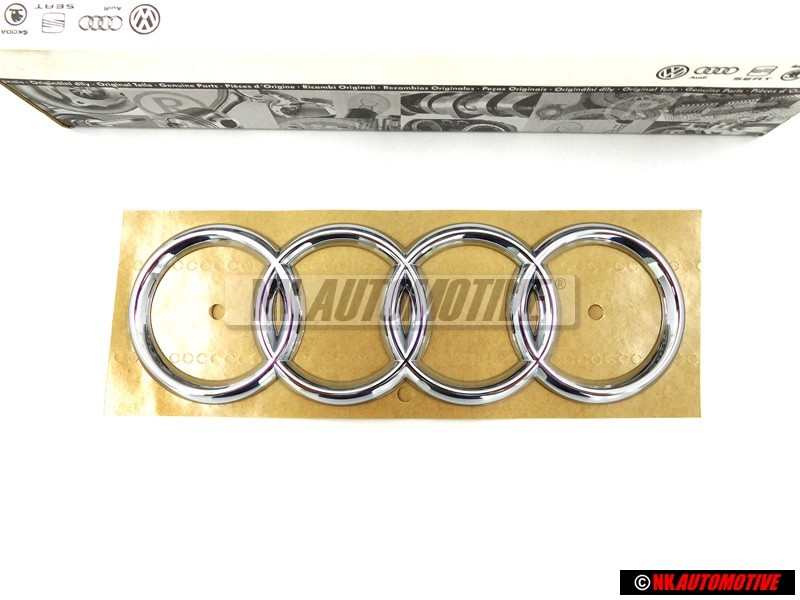 Audi Original Anillos Trasero Simbolo Insignia Emblema Cromo - 441853742 2ZZ