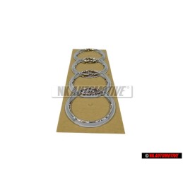 Audi Original Anillos Trasero Simbolo Insignia Emblema Cromo - 441853742 2ZZ