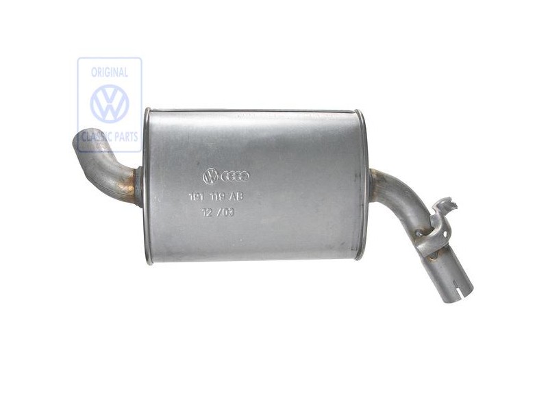 VW Original Silenciador Central - 191253409AC