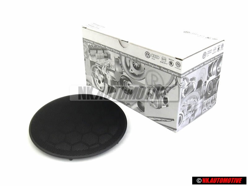 VW Original Recubrimiento Altavoz Negro Satinado - 3B0868149 B41
