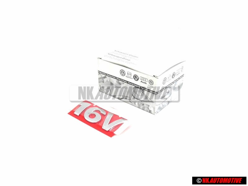 VW Original 16V Trasero Rotulo Insignia Emblema Cromo - 377853687CN