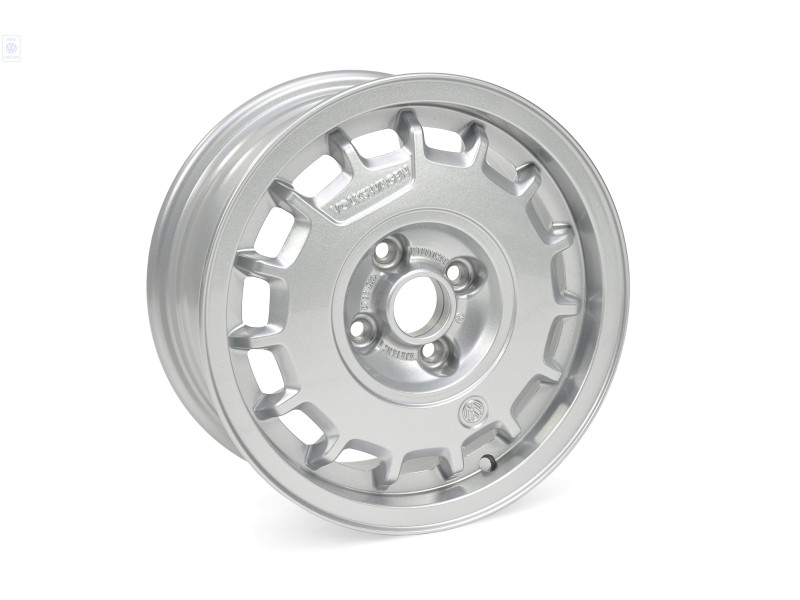 VW Original Llanta De Aluminio Color Cromo - 191601025B 091