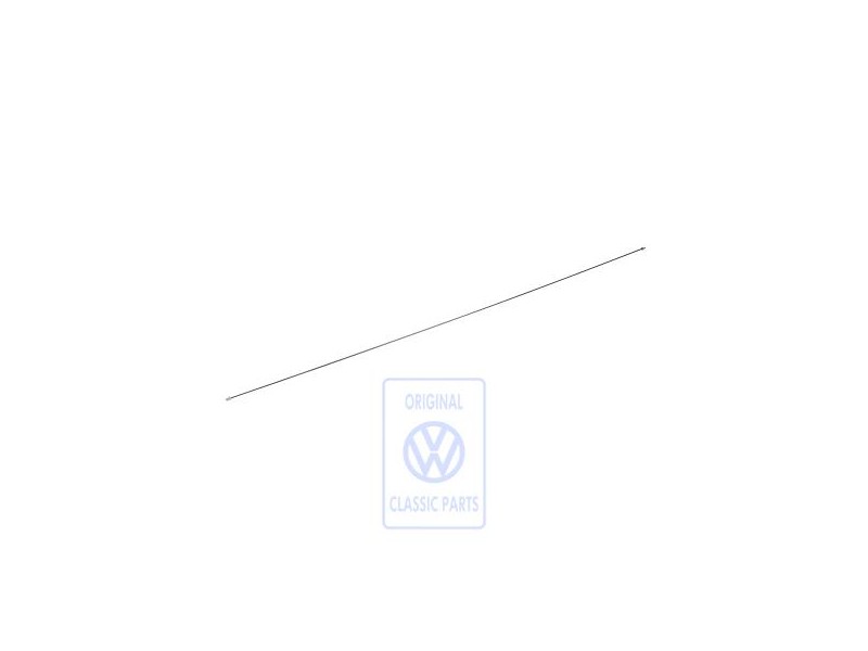 VW Original Tubo Freno Acabado Rebordeado, Longitud Alargada: - 191611996F