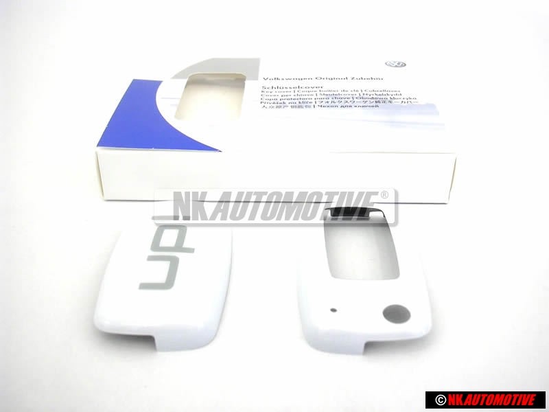 VW Original Cubierta Llave Blanco - 1S0087012 084