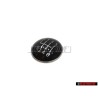 VW Original 6-Velocidades Palanca De Cambio Emblema Negro Cromo - 1K0711144A