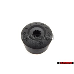 VW Original Capuchon P. Tornillo Rueda Negro Satinado - 1K0601173 9B9
