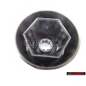 VW Original Capuchon P. Tornillo Rueda Negro Satinado - 1K0601173 9B9