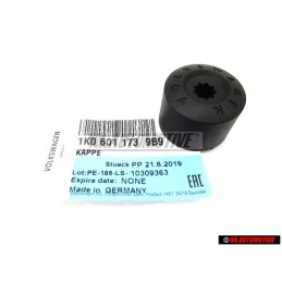 VW Original Capuchon P. Tornillo Rueda Negro Satinado - 1K0601173 9B9