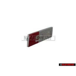 Audi Original S4 Volante Rotulo Insignia Emblema Cromo Rojo - 8D0419685B