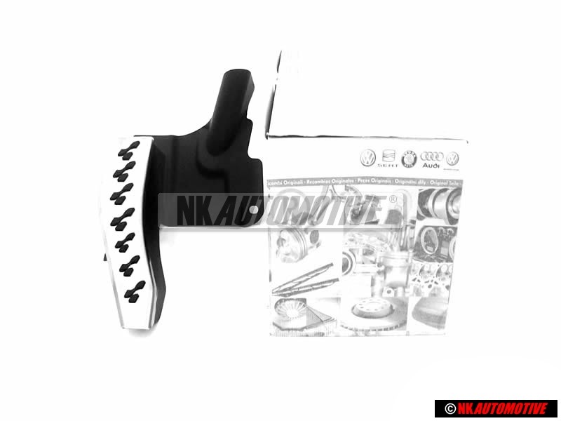 VW Original Base P. Reposapies Negro Satinado/Cromo - 1J2864551 B41